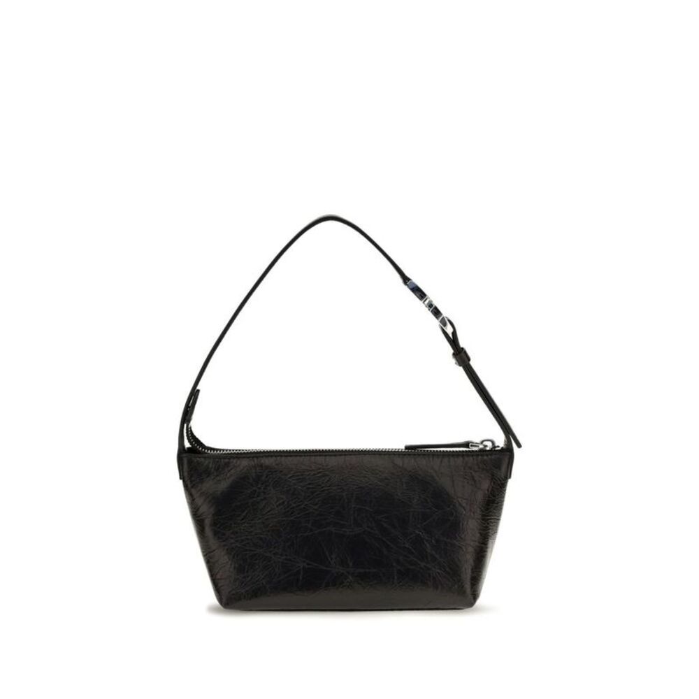 Fendi Black Calf Leather Bos Taurus Clutch Women's Bag